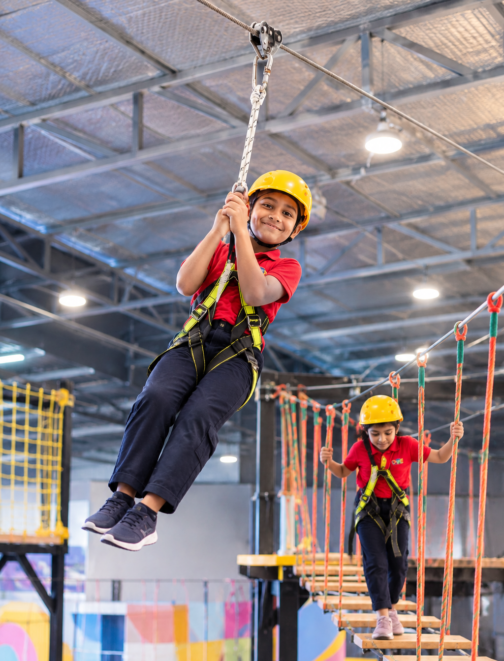 Adventure Course obstacle challenge at OWI Kids World